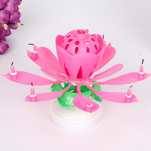 Happy Birthday Lotus Flower  Musical Candle 🎂 - Red Panda Market
