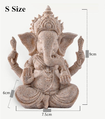 Handmade Sandstone Ganesh Statue  🪔 - Red Panda Market