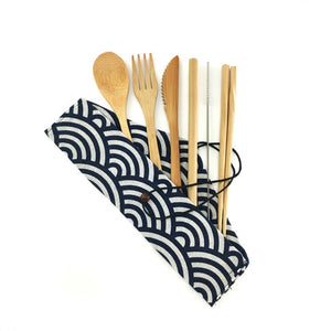 Bamboo Travel Cutlery Set 🍴 - Red Panda Market