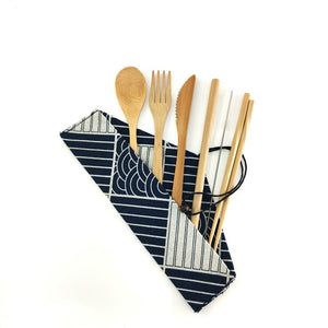 Bamboo Travel Cutlery Set 🍴 - Red Panda Market