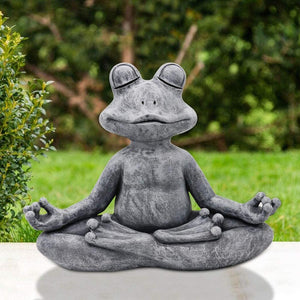 Handmade Frog Mediating Zen Figurine 🐸 - Red Panda Market