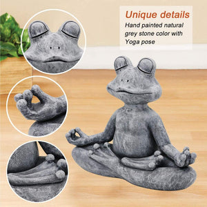 Handmade Frog Mediating Zen Figurine 🐸 - Red Panda Market