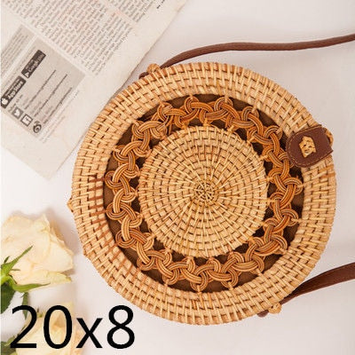 Handmade Straw Shoulder Bag 👜 - Red Panda Market