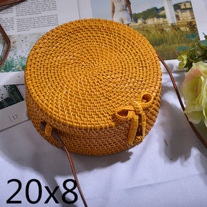 Handmade Straw Shoulder Bag 👜 - Red Panda Market