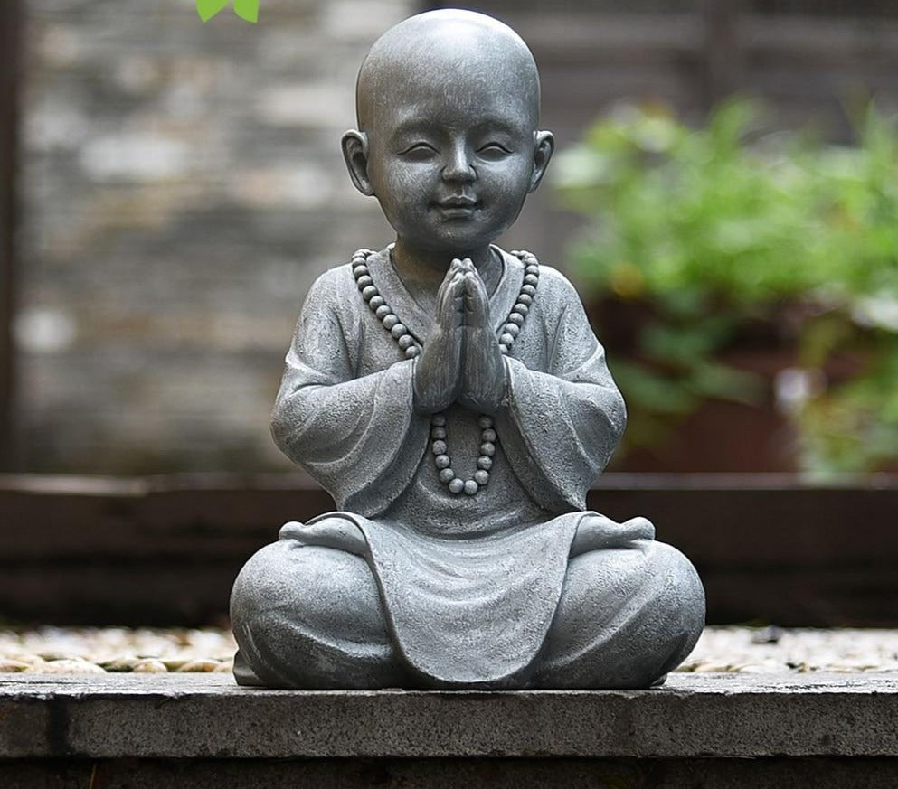 Handmade Meditating Baby Buddha Statue 🧘‍♂️ - Red Panda Market