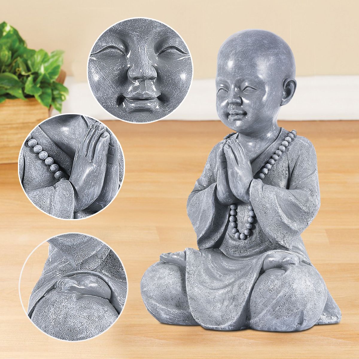 Handmade Meditating Baby Buddha Statue 🧘‍♂️ - Red Panda Market