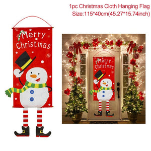 Christmas Porch Door Hanging Banner 🎄 - Red Panda Market