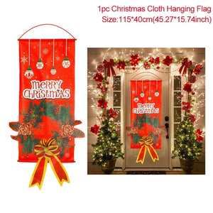 Christmas Porch Door Hanging Banner 🎄 - Red Panda Market
