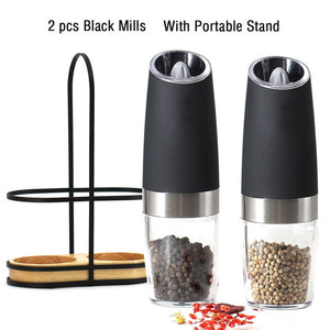 Gravity Electric Pepper Grinder - Automatic Salt Mill with LED Light,  Adjustable - Coffee Grinders, Facebook Marketplace