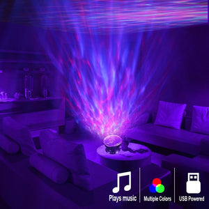 Ocean Wave Projector LED Night Light ✨ - Red Panda Market