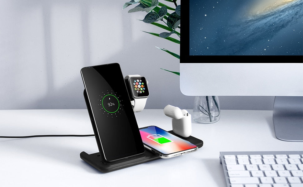 Fast Wireless Charger Stand ⚡ - Red Panda Market